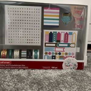 Craft Smart Sticker and Embellishment Box 535 pc